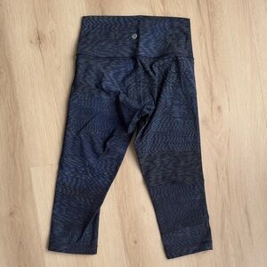 lululemon athletica Navy Patterned Leggings